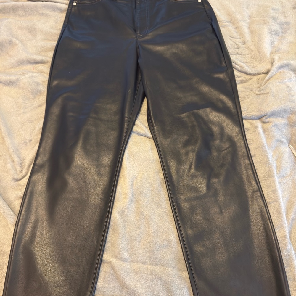 Black Leather Women’s Jeans